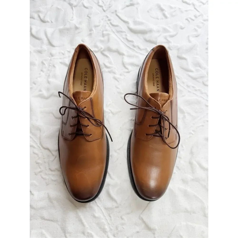 Cole Haan Bedford Plain Toe Derby Shoes Size 12 New
